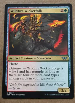 MTG Duskmourn House of Horror Wildfire Wickerfolk 0239 - Image 1