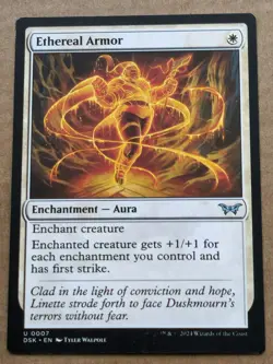 MTG Duskmourn House of Horror Ethereal Armor 0007 - Image 1