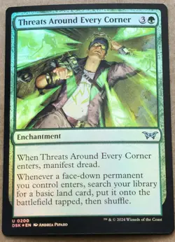 Threats Around Every Corner DSK Duskmourn MTG 200 FOIL UNCOMMON - Image 1