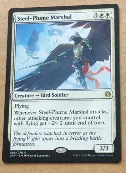 2020 MTG Jumpstart Steel-Plume Marshal Regular Rare 5 Pack Fresh - Image 1