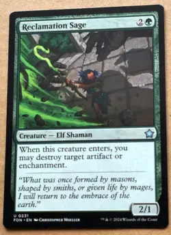 Reclamation Sage 231 Foundations FDN MTG Pack Fresh Mint - Image 1