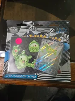 Pokemon Black Bolt Tech Sticker Collection Set - Image 1