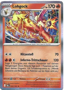 Lohgock DRI Ewige Rivalen 042/182 Rare Holo Deutsch Pokemon Karte Near Mint - Image 1