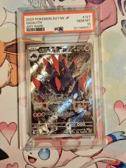 2025 POKEMON JAPANESE SV11W-WHITE FLARE | ART RAREGIGALITH 127 PSA 10 - Image 1