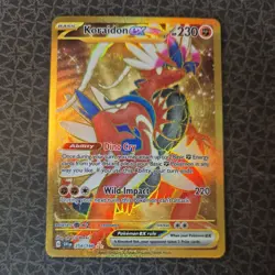 Pokemon Koraidon ex 254/198 Scarlet & Violet Gold Holo Hyper Rare - Image 1