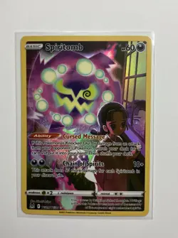 Pokemon Spiritomb TG09/TG30 Holo Rare Sword & Shield NM - Image 1