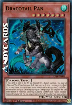DRACOTAIL PAN • (Dracocoda Pan) • Super R • JUSH EN003 • 1Ed • Yugioh! ANDYCARDS - Image 1