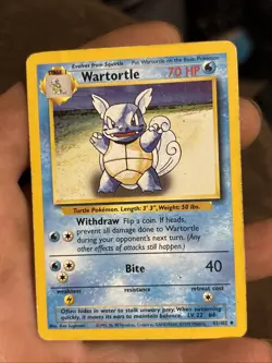 Pokemon TCG Wartortle Base Set, Card 42/102 - Image 1