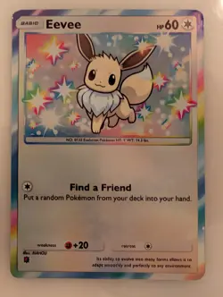 Fan Art: Eevee Shiny Holo - Pokemon TCG Player Custom Card - Image 1