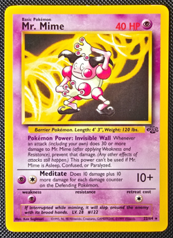 Pokemon WOTC Card - Mr. Mime - Jungle Set - Non-Holo Rare - 22/64 - NM-LP - Image 1