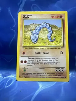 Onix 056/102 Base Set Regular Pokemon card 1999 Wizards - Image 1