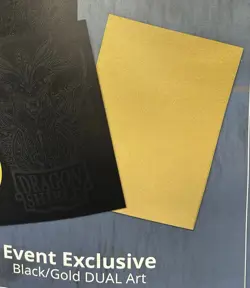 Gen Con 2025 Dragon Shield Event Exclusive Black/Gold Standard Card Sleeves - Image 3