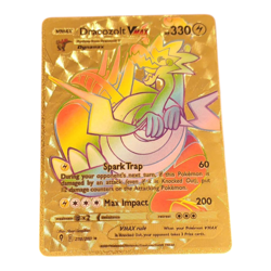Dracozolt VMAX Gold Tone Foil Pokemon Card Fan Art Display Card HP330 - Image 1