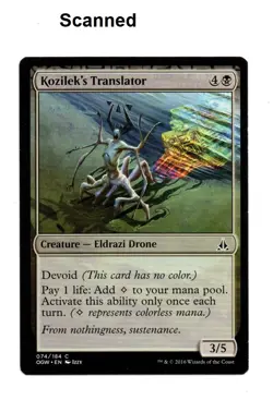 MTG Kozilek's Translator Creature Oath of the Gatewatch 2016 Card Near Mint - Image 1