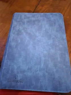 Gamegenic Blue Zip-Up Binder 18-Pocket (360 Card) With Foil Lands MTG Magic - Image 1