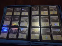 Gamegenic Blue Zip-Up Binder 18-Pocket (360 Card) With Foil Lands MTG Magic - Image 3