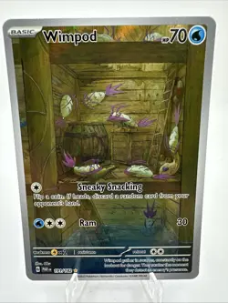Pokemon TCG Wimpod Paradox Rift 191/182 Holo Illustration Rare Card! - Image 1