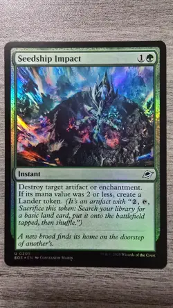 Seedship Impact (Uncommon Foil) #205 Edge of Eternities MTG NM - Image 1