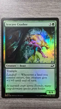 Icecave Crasher (Common Foil) #191 Edge of Eternities MTG NM - Image 1