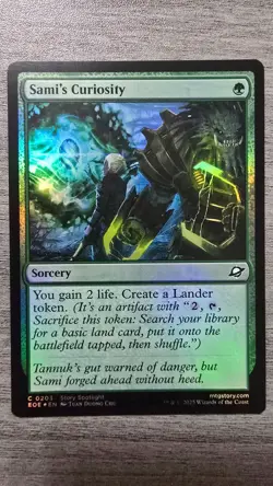 Sami's Curiosity (Common Foil) #203 Edge of Eternities MTG NM - Image 1