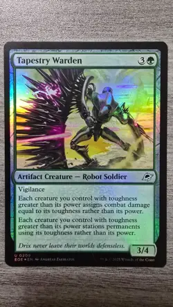Tapestry Warden (Uncommon Foil) #209 Edge of Eternities MTG NM - Image 1