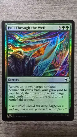 Pull Through the Weft (Uncommon Foil) #202 Edge of Eternities MTG NM - Image 1