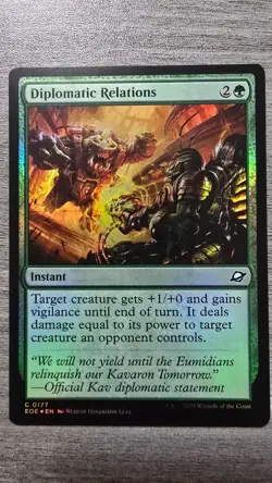 Diplomatic Relations (Common Foil) #177 Edge of Eternities MTG NM - Image 1