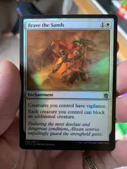 MTG Brave The Sands Foil Khans Of Tarkir Mint Condition - Image 1