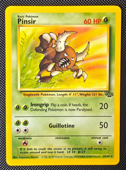 Pokemon WOTC Card - Pinsir - Jungle Set - Non-Holo Rare - 25/64 - NM - Image 1