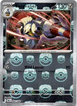 Pokemon Escavalier 060/086 Black Bolt Reverse Holo Master Ball NM - Image 1