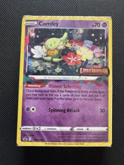 Pokemon Comfey SWSH242 - SWSH Lost Origin - Pre-Release Sealed - Image 1