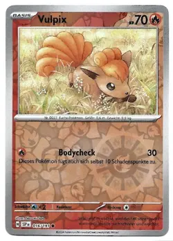 Pokemon Vulpix 016/191 SSP Reverse Holo Karte Deutsch Near Mint - Image 1