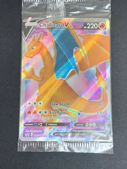 Pokemon TCG Charizard V SWSH050 Black Star Promo Champions Path New & Sealed - Image 1