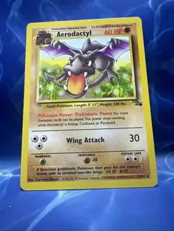 Pokemon TCG Aerodactyl 16/62 Fossil Set Non Holo Rare Unlimited 1999 WOTC LP/MP - Image 1