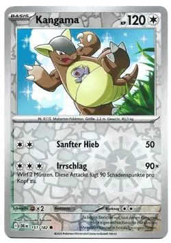 Pokemon Karte Kangama Ewige Rival DRI 151/182 Reverse Holo Near Mint Deutsch - Image 1