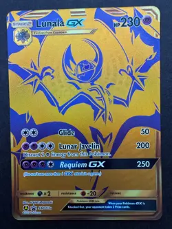 Lunala GX & Solgaleo GX Gold SM103a SM104a Hidden Fates Promo Pokemon Near mint - Image 4