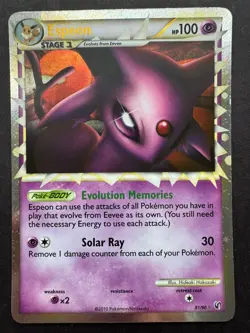 Espeon Holo Prime 81/90 Pokemon Heartgold Soulsilver Undaunted Near Mint - Image 1