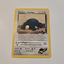 Rocket's Snorlax Gym Heroes 33/132 2000 MP Pokemon - Image 1