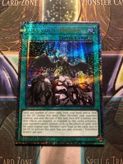 * FORBIDDEN DROPLET * 1ST EDITION QUARTER CENTURY SECRET RARE RA01-EN064 YUGIOH - Image 1