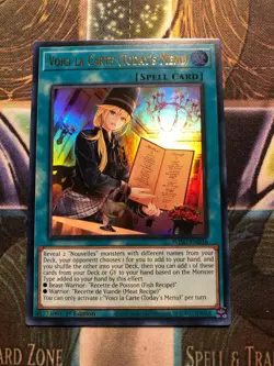 *** VOICI LA CARTE (TODAY'S MENU) *** 1ST EDITION ULTRA RARE WISU-EN036 YUGIOH! - Image 1