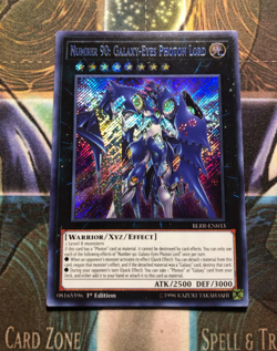 * NUMBER 90: GALAXY-EYES PHOTON LORD * 1ST EDITION SECRET RARE BLLR-EN033 YUGIOH - Image 1