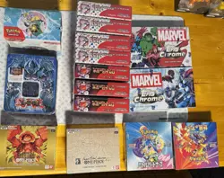 Sealed Collection Booster Box Lot Pokemon One Piece Marvel Yugioh MINT - Image 1