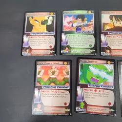 DBZ - Saiyan Saga Card Lot (Qty 7) - Dragon Ball Z - LP/NM - Limited Ed 2000 - Image 2