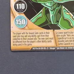 BAKUGAN Battle Brawler - Resupply, Metal Gate Card - 23/48e - BA370a 2008 Copper - Image 3