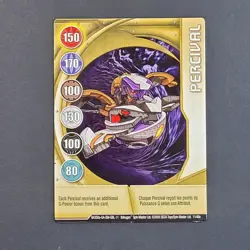 Bakugan Battle Brawler - Percival - Metal Gate Card - 11/48e - BA358a 2008 Gold - Image 2