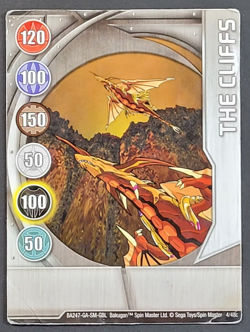 Bakugan Battle Brawler - The Cliffs, Metal Gate Card - 4/48c - BA247 2008 Silver - Image 1