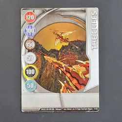 Bakugan Battle Brawler - The Cliffs, Metal Gate Card - 4/48c - BA247 2008 Silver - Image 2