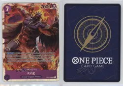 2022 One Piece Card Game: Romance Dawn OP01 SR (Errata) King #OP01-096 03mh - Image 3