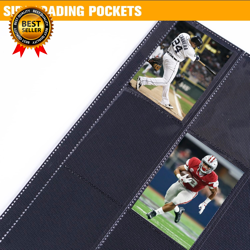 1000+ Pockets Trading Card Binder 16 Pocket Ringless Side Loading Card Holder - Image 5