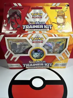 Pokemon TCG: Sun & Moon Trainer Kit Lycanroc & Alolan Raichu Card Game 820650802102 - Image 1